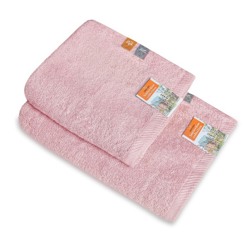 Полотенце махровое 50*90см Буржуа Нуво пудра 500гр/м2 Василиса *1