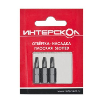 Набор бит SL 5.5х0,8 110мм 3шт "Slotted" (Интерскол) *1/20/75