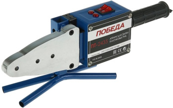 Аппарат для сварки пласт.труб ПОБЕДА ПТ-2435 (2435Вт, 6 насадок,2 мощ. нагр. элем.) кейс *1/10