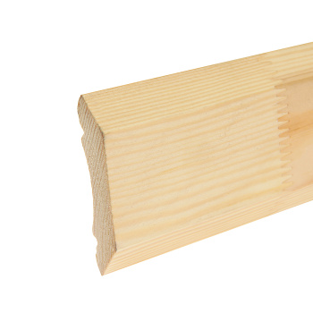 Плинтус 2.2 м, 60 мм, сращенный, бессучковый, классический