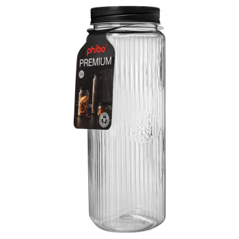 Банка для продуктов пластм. с закруч.крышкой "Premium" 2,0л арт.440100313 ("Бытпласт") *1/12