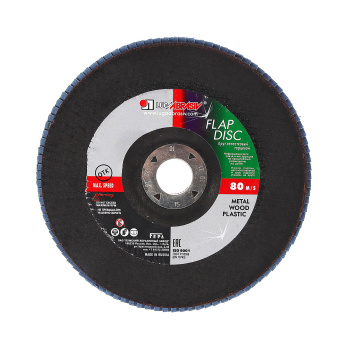 Круг шлифовальный лепестковый торцевой 180*22мм зерно ZK60 ЛУГА *10