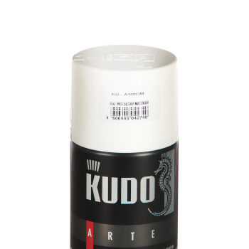 Эмаль-аэрозоль 520 мл KUDO, RAL 9003 белая, матовая
