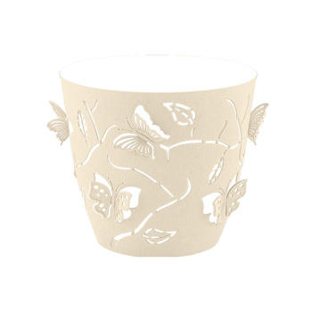 Кашпо пластм. "Butterflies" 1,4л d верха 145мм h134мм молочный туман PT401210048 ("Plast Team")*1/10