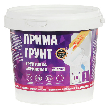 Грунтовка акриловая для внутренних и наружных работ 1кг ПРИМА BROZEX глубокого проникновения *1/378