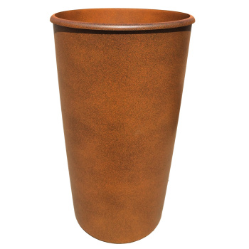 Кашпо пластм. "Le cone" высокое 41л(вст.18л),d верх.350мм,h600мм Оранж.1200-16"Tek.A.Tek"*1