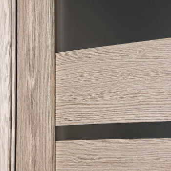 Дверь межкомнатная остеклённая ЦАРГИ COMFORT-12 Лиственница КАПУЧИНО 3D 700мм BROZEX-WOOD *1