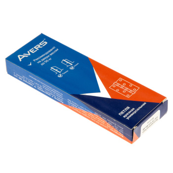 Петля универсальная 125*75*2,5мм БРОНЗА AB (комплект 2шт.) AVERS *1/6/48