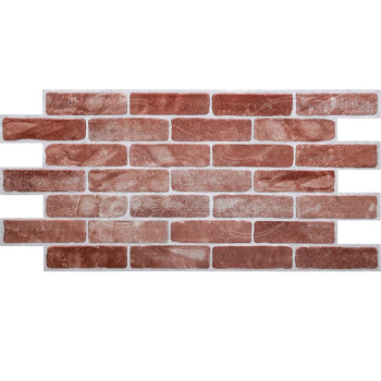 Панель стеновая ПВХ "ДЕКОКАМ" Кирпич №15 красный старый (1035*500 мм) *10