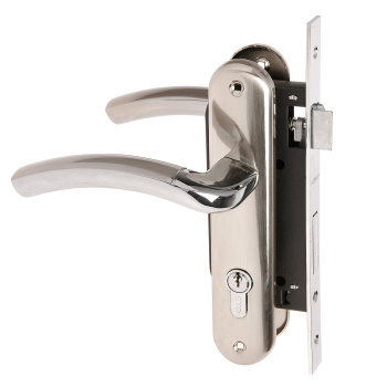 Замок врезной 70мм никель матовый N23 Нора-М *1/20