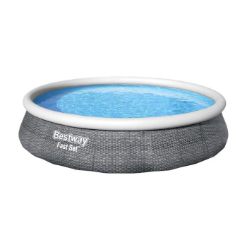 Бассейн надувной BESTWAY Fast Set, 396x396x84 см, 7340 л, фильтр-насос, картридж Бассейн надувной BESTWAY Fast Set, 396x396x84 см, 7340 л, фильтр-насос, картридж