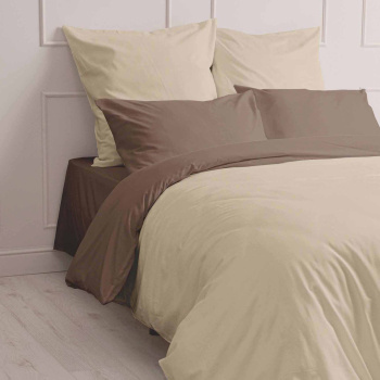 Постельное белье 1,5сп поплин Мастерская снов 15850 пшеничный, наволочки 70*70см - 2шт *1/9