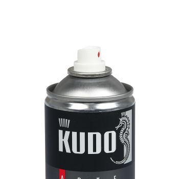 Эмаль-аэрозоль черная матовая 520 мл RAL 9005 KUDO *1/12