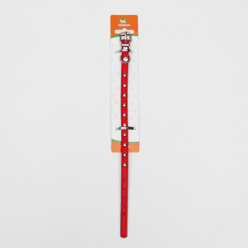 Ошейник клепаный из искусственной кожи, 30,5 х 1 см, микс цветов 1279928