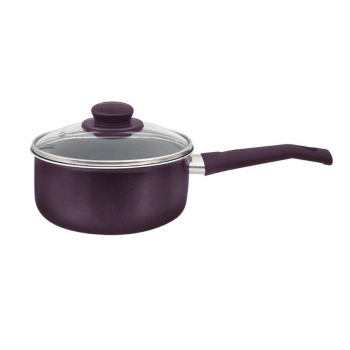 Кастрюля алюм.а/приг. Jarko "JOLIE" 2,4л d20см Длинн. ручка, Стек. крышка Jol-420-11 *1/4