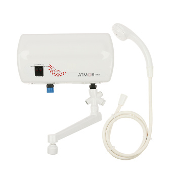 Водонагреватель проточный Atmor Basic Combi, душ, кран, 5 кВт, горизонтальный