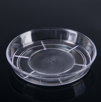 Поддон под кашпо пластм. Прозрачный "зашита" д.18см 703 (Tek.A.Tek) *1/30