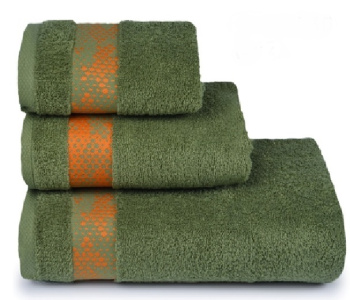 Полотенце махровое 50*90см Element цв.17-0330 темно-зеленый ПЛ-2601-3875-1 *5/20