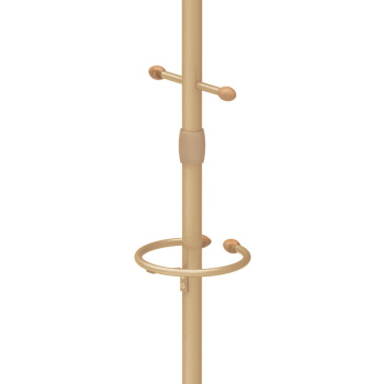 Вешалка напольная "Стойка" с кругл.осн., 5кр. с дерев.након.,выс.1,95м Золотой ВКО1/З ("Ника") *1