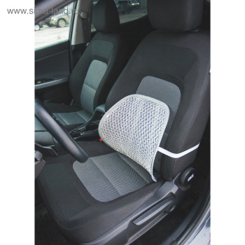 Ортопедическая спинка-подушка упругая на сиденье 38 х 39 см серый 739527