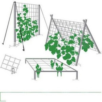 Сетка Садовая Шпалерная пласт. шир.2м дл. 5м яч.150х170мм Хаки Ф-170/2/5 (Протэкт) *1/20