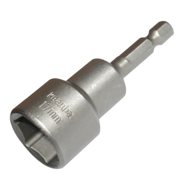 Ключ-насадка для кров.саморезов 17х65мм (1шт) магнитная 1/4" (K47-06517-02) KVADRA *1/25 Ключ-насадка для кров.саморезов 17х65мм (1шт) магнитная 1/4" (K47-06517-02) KVADRA *1/25