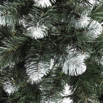 Елка искусственная Елки от Мишки «Белоснежная королева» Эконом, 120 см, ПВХ, зеленый с инеем