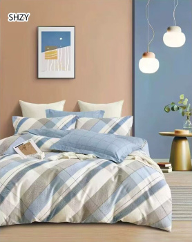 Постельное белье евро поплин на резинке Орхидея 6618, наволочки 70*70 - 2шт *1/4