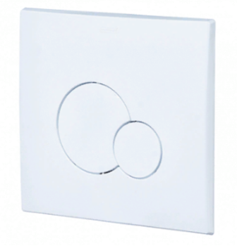 Кнопка смыва Santek, механическая, пластик, белый