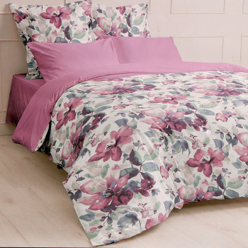 Постельное белье евро поплин Мастерская снов 20782-1, наволочки 70*70см - 2шт *1/8