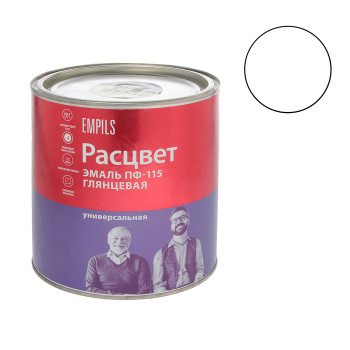 Эмаль ПФ-115 белая матовая 2,7 кг Расцвет *6/216