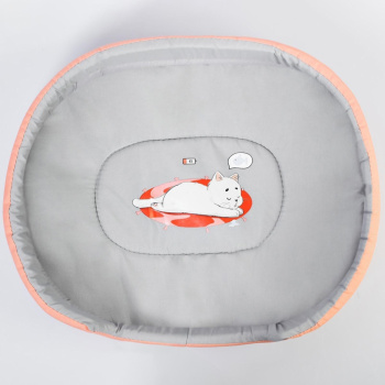 Лежанка овальная "Заряд 1%", 43 х 32 х 9,5 см 4122022