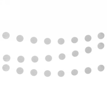 Растяжка "Вечеринка" 2,5 м 5 см Глянец, (24 штук), серебро