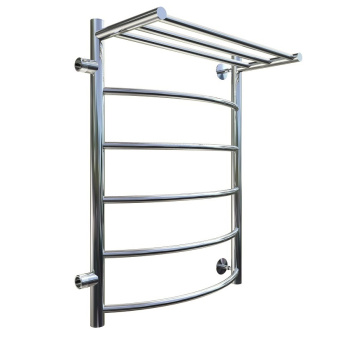 Полотенцесушитель лесенка Приоритет ПМ-боковое подкл. левый Ø1" Полка 50*80*50*2мм Тругор*1