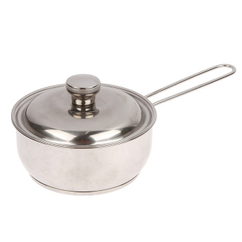 Кастрюля нерж. 1,0л "Классика-Прима" с Теплораспр.дн., d16см Металл.кр. Дл.прутк.руч.1с763 (Аша)*1/6