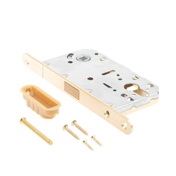 Защелка врезная п/ручку и цил.мех. ЗОЛОТО сатинированное МАГНИТНАЯ 5300-MC-GMS Code Deco*1/40