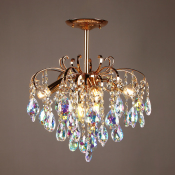 Люстра 6018 Gold 400 мм Е14 S=16м2  VERNER LIGHTING *1