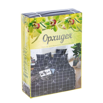 Постельное белье евро бамбук Орхидея 4532, наволочки 70*70 - 2шт *1