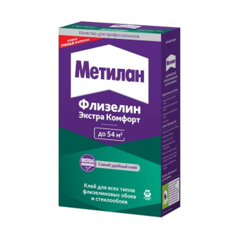 Клей для обоев флизелиновый 300г "Метилан Флизелин Экстра Комфорт.3000296 (Хенкель)*18