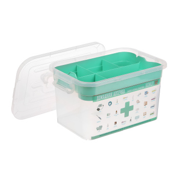 Контейнер д/хранения пластм. "Аптечка" "Домашний доктор" 10л с Вкладышем арт.81003("Полимербыт")*1/6
