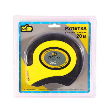 Рулетка 20м х10мм резино-пластик. корпус стальная лента арт.3017025 888 *1/6/36 Рулетка 20м х10мм резино-пластик. корпус стальная лента арт.3017025 888 *1/6/36