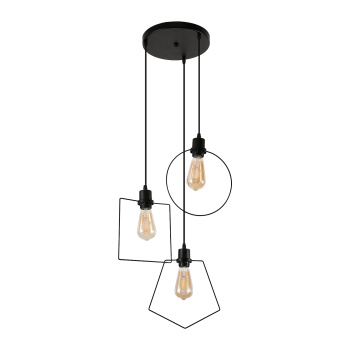 Светильник подвесной 18309/3BK 3*40W E27  S=7м2  *1/12