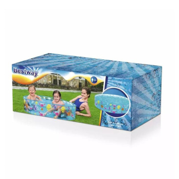 Бассейн надувной детский BESTWAY Подводный мир, 122x122x15 см, 219 л Бассейн надувной детский BESTWAY Подводный мир, 122x122x15 см, 219 л