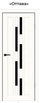 Комплект ЦАРГИ Оттава Ясень белоснежный 800 мм экошпон (дверь+погонаж+замок+петли)*1