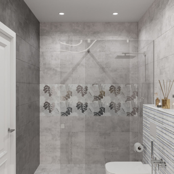 Плитка напольная Куба светло-серая люкс 400*400*9 (0.16*10=1,6*48=76,8) Axima ВКЗ