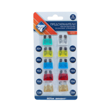 яяяПредохранители флажковые Nova Bright, 7,5-30 А, набор 10 шт 855309