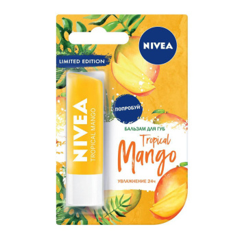 Бальзам для губ NIVEA Тропический Манго 85159 4,8 гр