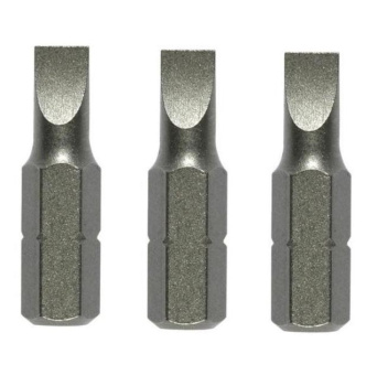 Бита шлицевая SL4,0х25мм (3шт) фрезерованная S2 хвостовик1/4"С EDGE PATRIOT *1/20 Бита шлицевая SL4,0х25мм (3шт) фрезерованная S2 хвостовик1/4"С EDGE PATRIOT *1/20
