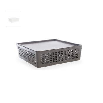 яяяКорзина для хранения пластм. "Traymix" 310х310х90мм 7,3л с Крышкой арт.46480 ("Полимербыт") *1/20 яяяКорзина для хранения пластм. "Traymix" 310х310х90мм 7,3л с Крышкой арт.46480 ("Полимербыт") *1/20