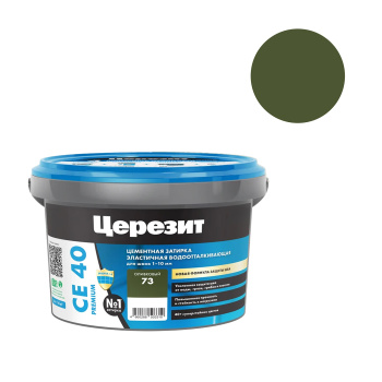 Затирка для швов СЕ 40 Оливковый  2кг Церезит *1/12/192